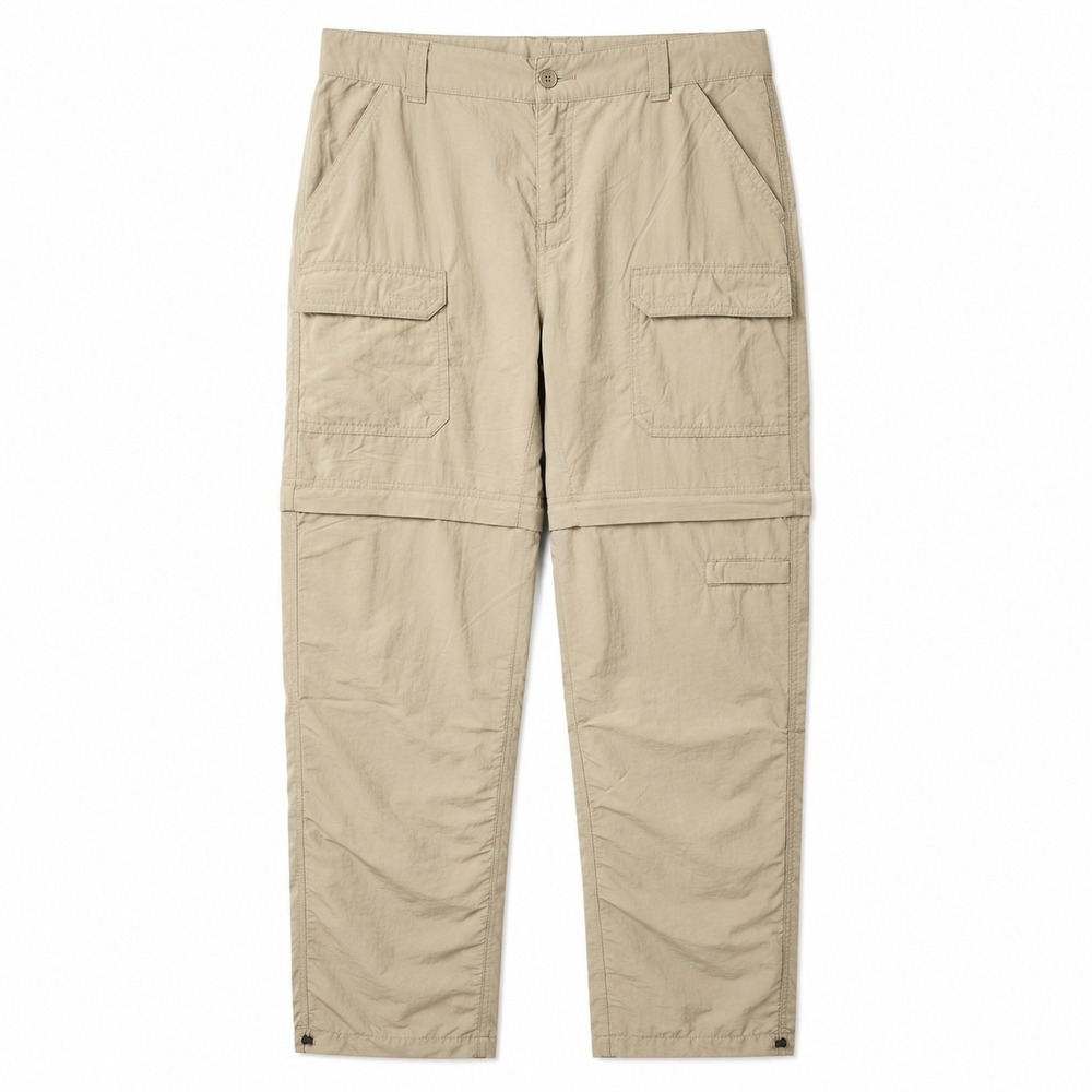 ROYAL ROBBINS Classic Zip-N-Go Convertible Hiking Pant Sz 8/Long Inseam Beige